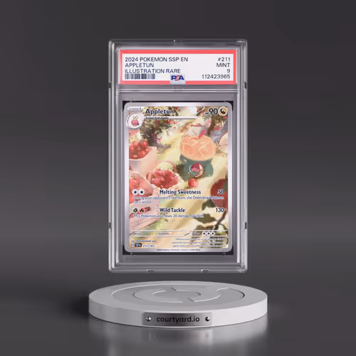 2024 Pokémon Ssp EN-Surging Sparks #211 Appletun - Illustration Rare (PSA 9 MINT)
