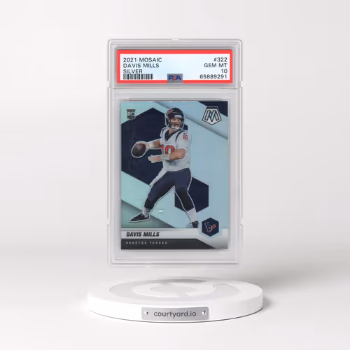 2021 Panini Mosaic #322 Davis Mills - Silver (PSA 10 GEM MINT)