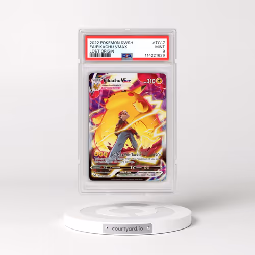 2022 Pokémon Sword & Shield Lost Origin #TG17 Pikachu Vmax - Full Art (PSA 9 MINT)