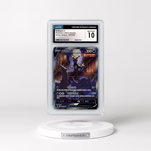 2021 Eevee Heroes #085/069 Umbreon V - Super Rare Holo (CGC 10 GEM MINT)