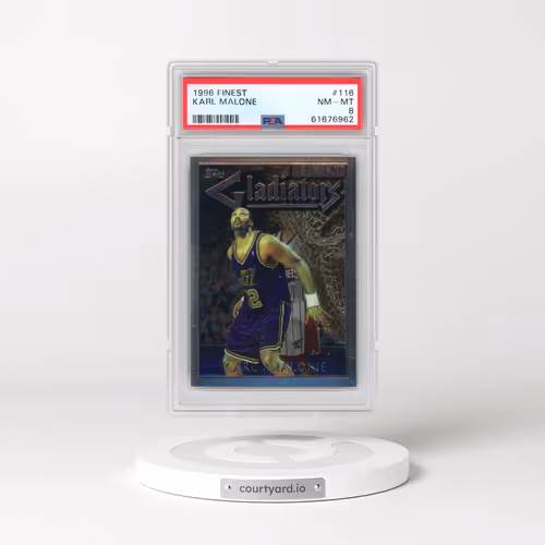 1996 Finest #116 Karl Malone (PSA 8 NM-MT)
