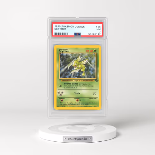 1999 Pokémon Jungle #26 Scyther (PSA 7 NM)