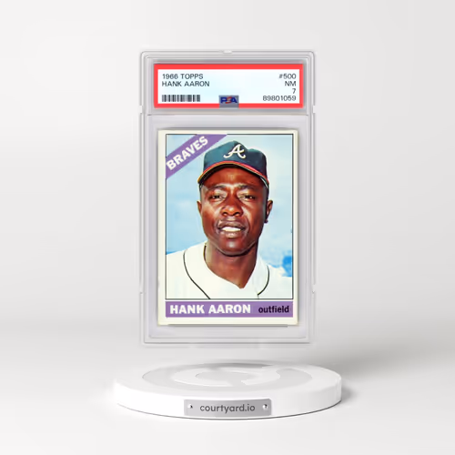 1966 Topps #500 Hank Aaron (PSA 7 NM)