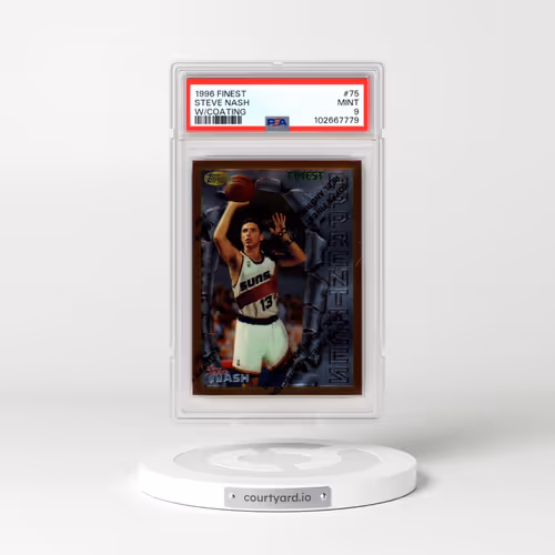 1996 Finest #75 Steve Nash - w/Coating (PSA 9 MINT)