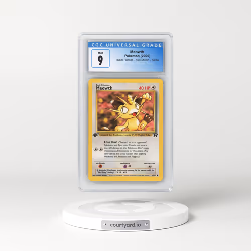 2000 Team Rocket #62/82 Meowth - 1st Edition 1st Edition (CGC 9 MINT)