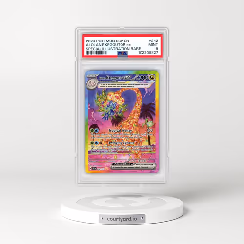 2024 Pokémon Ssp EN-Surging Sparks #242 Alolan Exeggutor EX - Holo Special Illustration Rare (PSA 9 MINT)