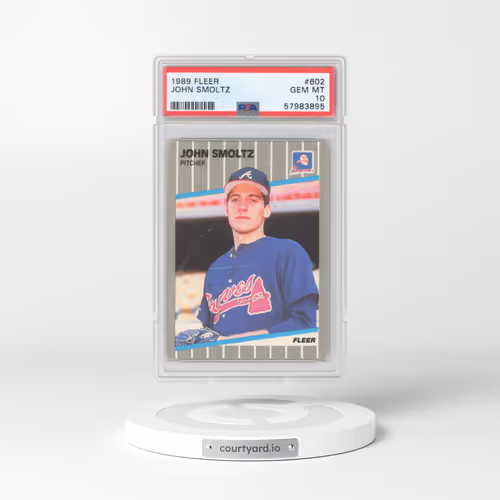 1989 Fleer #602 John Smoltz (PSA 10 GEM MINT)