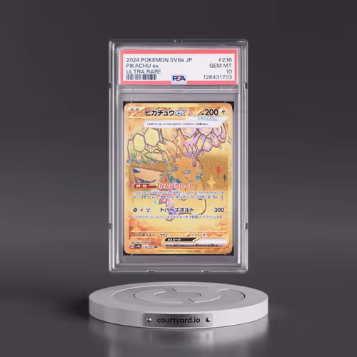 2024 Pokémon Sv8a-Terastal Fest EX #236 Pikachu EX - Holo Ultra Rare (PSA 10 GEM MINT)