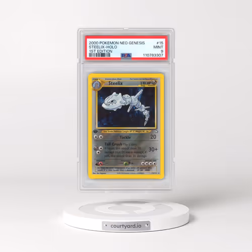 2000 Pokémon Neo Genesis #15 Steelix - 1st Edition Holo (PSA 9 MINT)