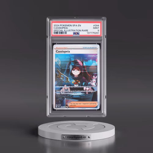 2024 Pokémon Sfa EN-Shrouded Fable #094 Cassiopeia - Special Illustration Rare (PSA 9 MINT)