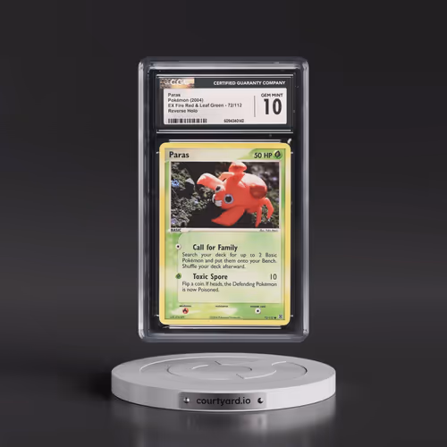 2004 EX Fire Red & Leaf Green #72/112 Paras - Reverse Holo (CGC 10 GEM MINT)