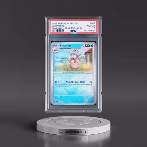 2025 Pokémon Pre EN-Prismatic Evolutions #019 Slowking - Reverse Holo Poke Ball (PSA 8 NM-MT)