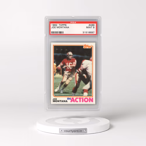 1982 Topps #489 Joe Montana (PSA 9 MINT)
