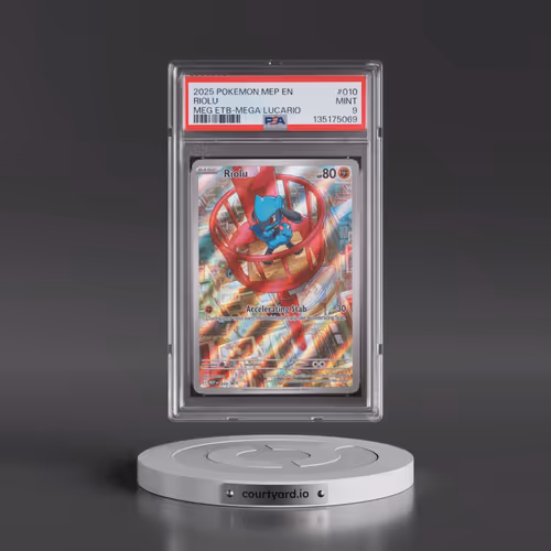 2025 Pokémon Mep EN-Me Black Star Promo #010 Riolu - Mega Evolution Elite Trainer Box-Mega Lucario (
