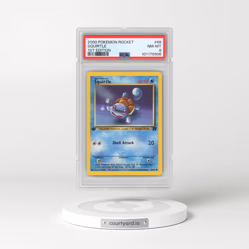 2000 Pokémon Rocket #68 Squirtle - 1st Edition (PSA 8 NM-MT)