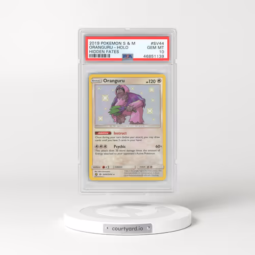2019 Pokémon Sun & Moon Hidden Fates #SV44 Oranguru - Holo (PSA 10 GEM MINT)