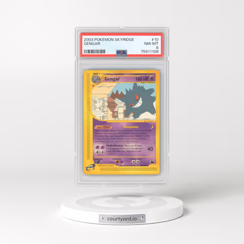 2003 Pokémon Skyridge #10 Gengar (PSA 8 NM-MT)