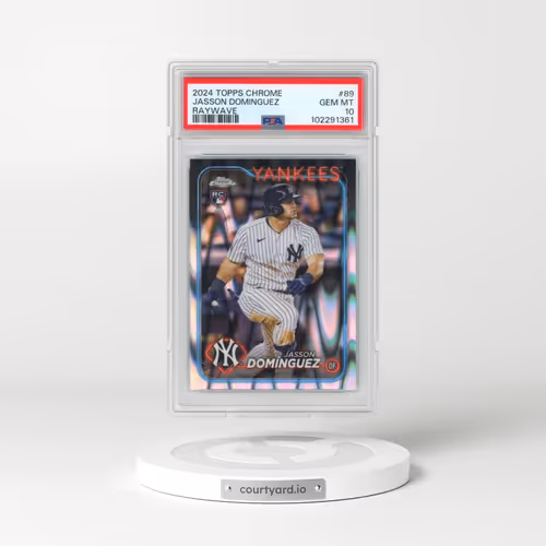 2024 Topps Chrome #89 Jasson Dominguez - Raywave (PSA 10 GEM MINT)
