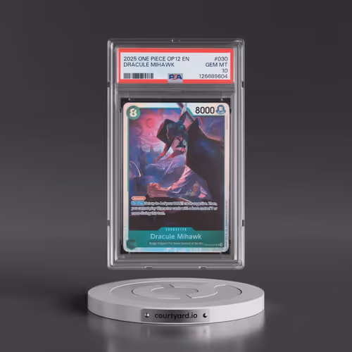 2025 One Piece OP12-Legacy of the Master #030 Dracule Mihawk (PSA 10 GEM MINT)
