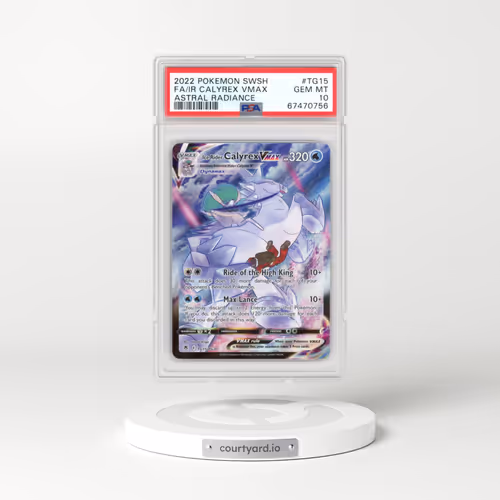 2022 Astral Radiance #TG15 Ice Rider Calyrex VMAX - Holo Character Rare (PSA 10 GEM MINT)