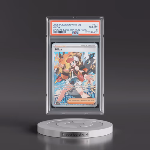 2025 Pokémon Wht EN-White Flare #171 Hilda - Special Illustration Rare (PSA 8 NM-MT)