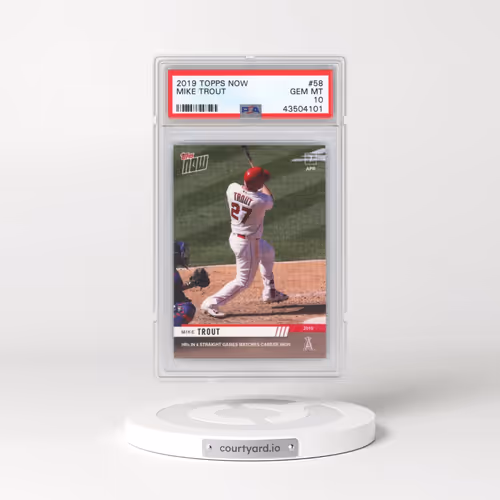 2019 Topps Now #58 Mike Trout (PSA 10 GEM MINT)