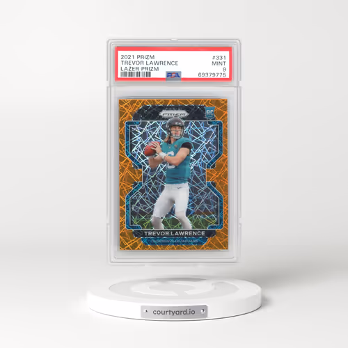 2021 Panini Prizm #331 Trevor Lawrence - Lazer Prizm (PSA 9 MINT)