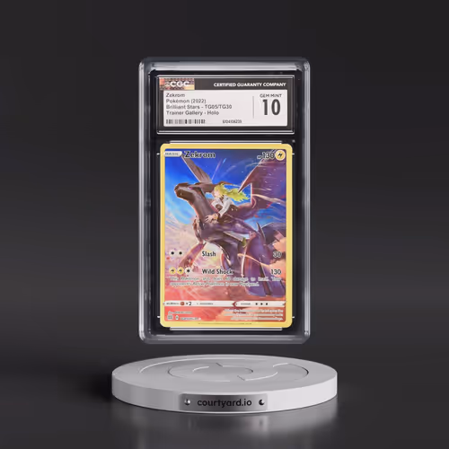 2022 Brilliant Stars #TG05/TG30 Zekrom - Trainer Gallery Holo (CGC 10 GEM MINT)