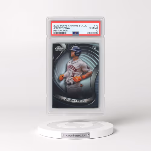2022 Topps Chrome Black #72 Jeremy Pena - Refractor (PSA 10 GEM MINT)