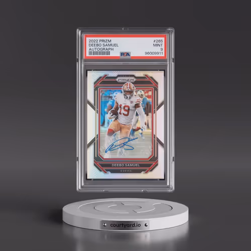 2022 Panini Prizm #265 Deebo Samuel - Autograph (PSA 9 MINT)