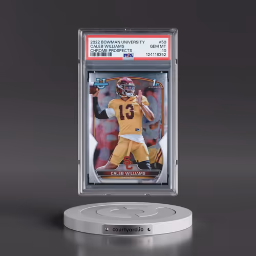 2022 Bowman University Chrome Prospects #50 Caleb Williams (PSA 10 GEM MINT)