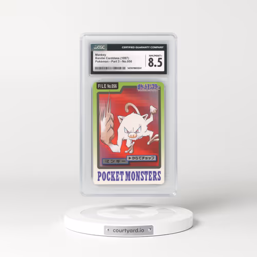1997 (Pocket Monsters on Bottom) Part 3 #056 Mankey (CGC 8.5 NM-MT+)