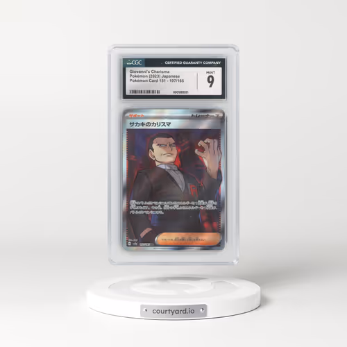 2023 Pokémon Card 151 #197/165 Giovanni's Charisma - Super Rare (CGC 9 MINT)