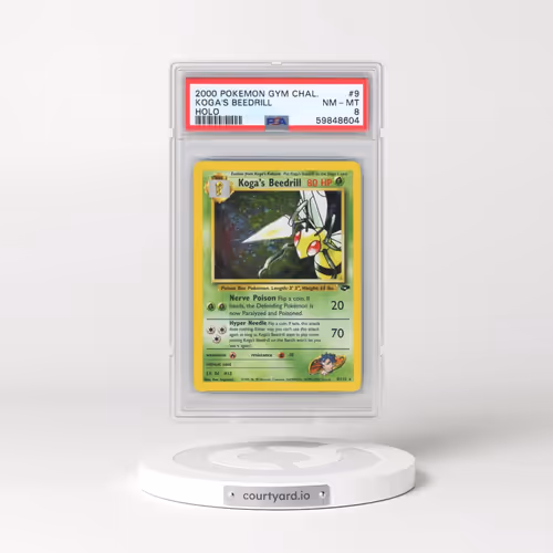 2000 Pokémon Gym Challenge #9 Koga's Beedrill - Holo (PSA 8 NM-MT)