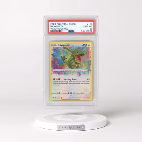 2020 Pokémon Sword & Shield Vivid Voltage #138 Rayquaza (PSA 10 GEM MINT)
