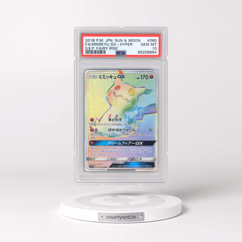2018 Pokémon Sun & Moon Strength Expansion Pack Fairy Rise #060 Mimikyu GX-Hyper - Full Art (PSA 10