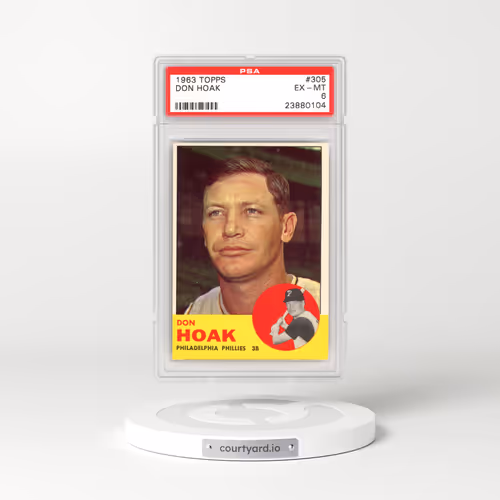 1963 Topps #305 Don Hoak (PSA 6 EX-MT)