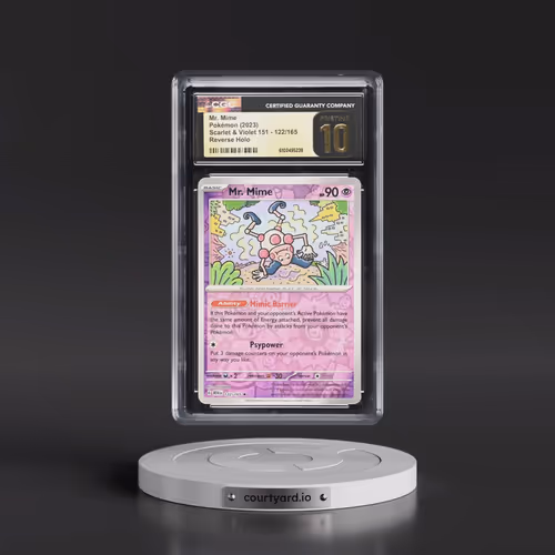 2023 Scarlet & Violet 151 - MEW EN #122/165 Mr. Mime - Reverse Holo (CGC 10 PRISTINE)