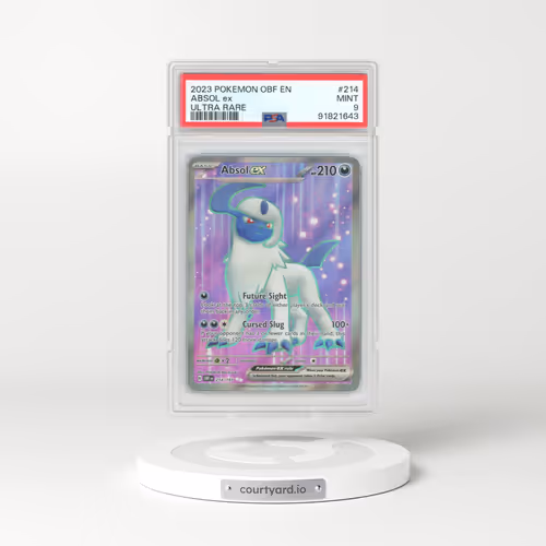 2023 Obsidian Flames #214 Absol EX - Full Art Holo (PSA 9 MINT)