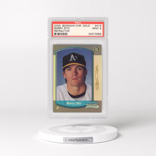 2000 Bowman Chrome #419 Barry Zito - Refractor (PSA 9 MINT)