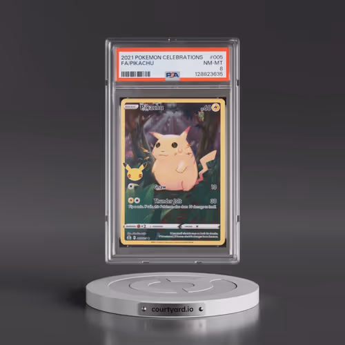 2021 Pokémon Celebrations #005 Pikachu - Full Art (PSA 8 NM-MT)