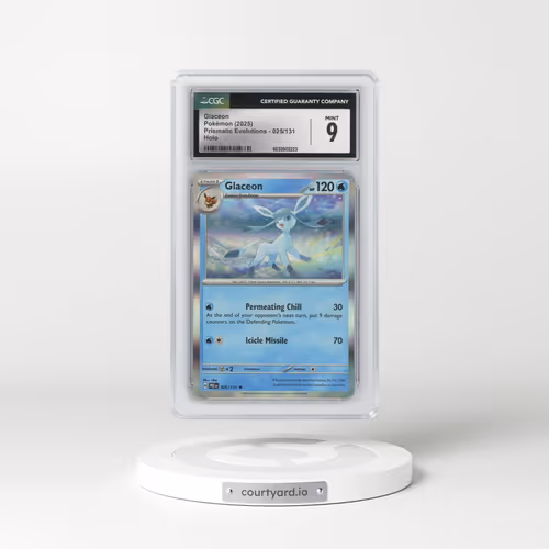 2025 Prismatic Evolutions - PRE EN #025/131 Glaceon - Holo (CGC 9 MINT)