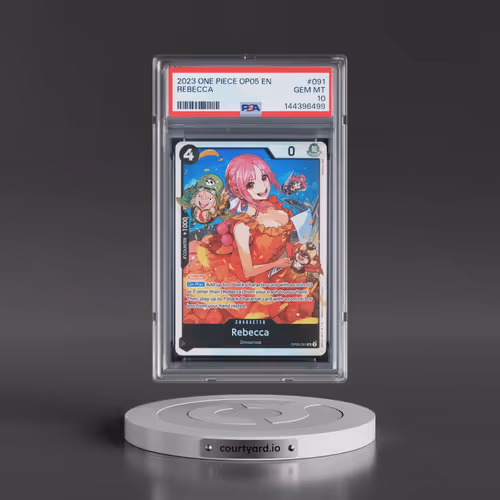 2023 One Piece OP05-Awakening of the New Era #091 Rebecca (PSA 10 GEM MINT)