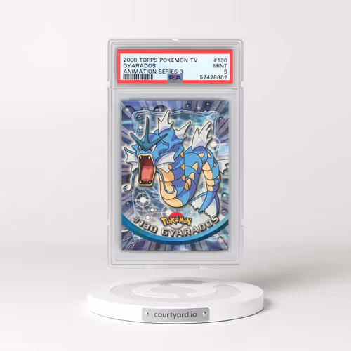 2000 Topps Pokémon TV Animation Series 3 #130 Gyarados (PSA 9 MINT)