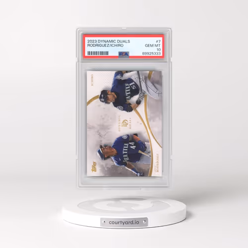 2023 Topps Dynamic Duals #7 Ichiro/Julio Rodriguez (PSA 10 GEM MINT)