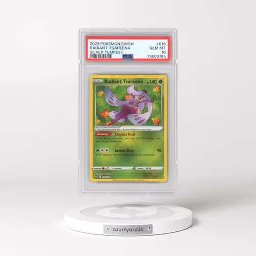 2022 Pokémon Sword & Shield Silver Tempest #016 Radiant Tsareena - Holo (PSA 10 GEM MINT)