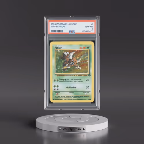 1999 Pokémon Jungle #9 Pinsir - Holo (PSA 8 NM-MT)