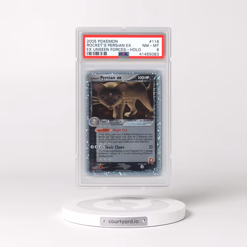 2005 Pokémon EX Unseen Forces #116 Rocket's Persian EX - Holo Holo (PSA 8 NM-MT)