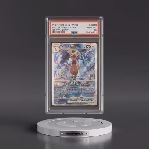 2023 Pokémon Sword and Shield Crown Zenith #GG43 Zeraora Vstar - Full Art (PSA 10 GEM MINT)