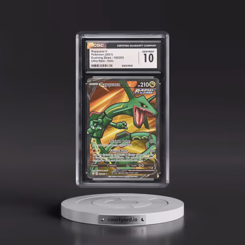 2021 Evolving Skies #193/203 Rayquaza V - Ultra Rare Holo (CGC 10 GEM MINT)